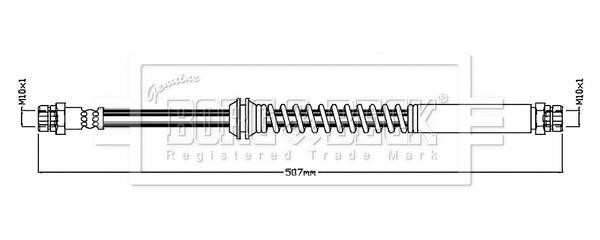 Borg & beck BBH8858 Тормозной шланг BBH8858: Отличная цена - Купить в Польше на 2407.PL!