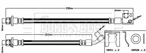 Borg & beck BBH8035 Bremsschlauch BBH8035: Kaufen Sie zu einem guten Preis in Polen bei 2407.PL!