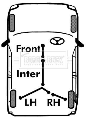 Borg & beck BKB3776 Cable Pull, parking brake BKB3776: Buy near me in Poland at 2407.PL - Good price!