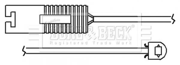 Borg & beck BWL3124 Warning contact, brake pad wear BWL3124: Buy near me in Poland at 2407.PL - Good price!