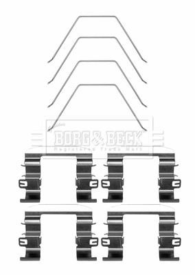 Borg & beck BBK1617 Mounting kit brake pads BBK1617: Buy near me in Poland at 2407.PL - Good price!