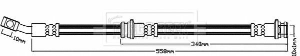 Borg & beck BBH8143 Гальмівний шланг BBH8143: Приваблива ціна - Купити у Польщі на 2407.PL!