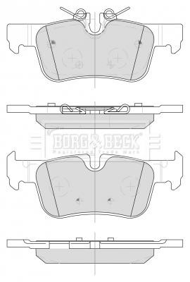 Borg & beck BBP2499 Brake Pad Set, disc brake BBP2499: Buy near me in Poland at 2407.PL - Good price!