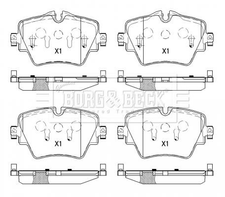 Borg & beck BBP2527 Brake Pad Set, disc brake BBP2527: Buy near me in Poland at 2407.PL - Good price!