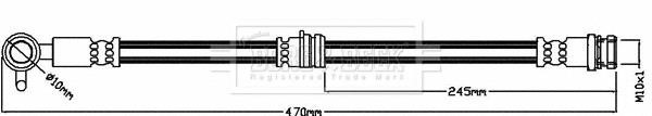 Borg & beck BBH8424 Brake Hose BBH8424: Buy near me at 2407.PL in Poland at an Affordable price!