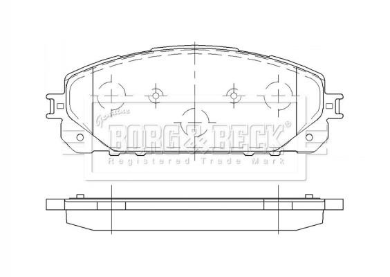 Borg & beck BBP2485 Brake Pad Set, disc brake BBP2485: Buy near me in Poland at 2407.PL - Good price!
