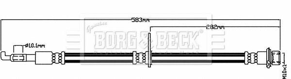 Borg & beck BBH8483 Тормозной шланг BBH8483: Отличная цена - Купить в Польше на 2407.PL!