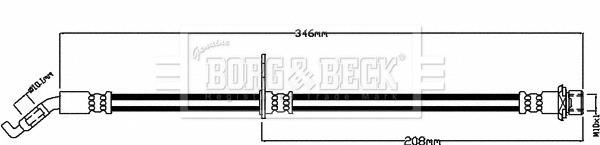 Borg & beck BBH8491 Brake Hose BBH8491: Buy near me at 2407.PL in Poland at an Affordable price!