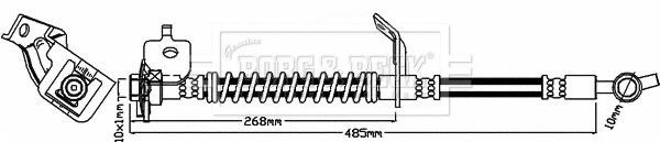 Borg & beck BBH8518 Brake Hose BBH8518: Buy near me in Poland at 2407.PL - Good price!