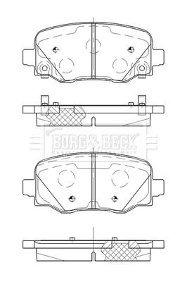 Borg & beck BBP2521 Brake Pad Set, disc brake BBP2521: Buy near me in Poland at 2407.PL - Good price!