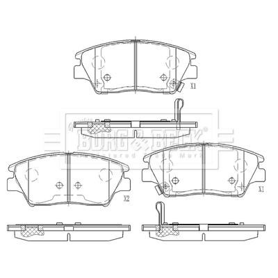 Borg & beck BBP2606 Гальмівні колодки, комплект BBP2606: Приваблива ціна - Купити у Польщі на 2407.PL!