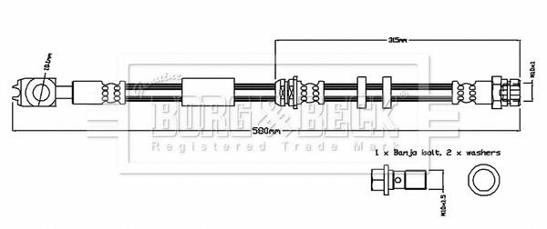 Borg & beck BBH8731 Bremsschlauch BBH8731: Kaufen Sie zu einem guten Preis in Polen bei 2407.PL!