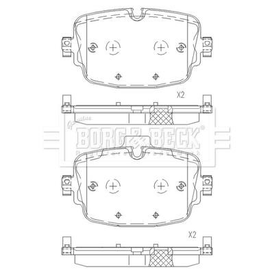Borg & beck BBP2674 Brake Pad Set, disc brake BBP2674: Buy near me in Poland at 2407.PL - Good price!