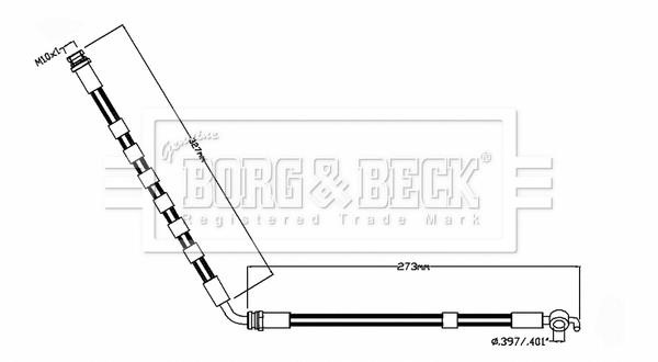 Borg & beck BBH8853 Brake Hose BBH8853: Buy near me in Poland at 2407.PL - Good price!