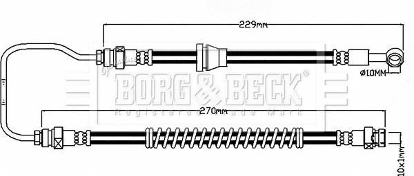 Borg & beck BBH8194 Przewód hamulcowy elastyczny BBH8194: Dobra cena w Polsce na 2407.PL - Kup Teraz!