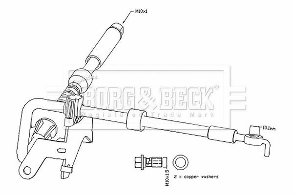 Borg & beck BBH8799 Brake Hose BBH8799: Buy near me in Poland at 2407.PL - Good price!