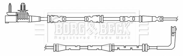 Borg & beck BWL3190 Warning Contact, brake pad wear BWL3190: Buy near me in Poland at 2407.PL - Good price!