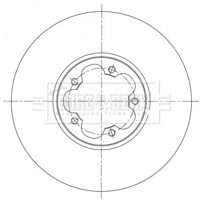 Borg & beck BBD6074S Front brake disc ventilated BBD6074S: Buy near me in Poland at 2407.PL - Good price!