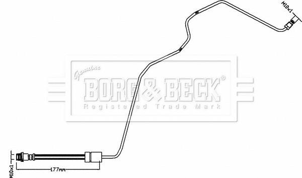 Borg & beck BBH8551 Przewód hamulcowy elastyczny BBH8551: Dobra cena w Polsce na 2407.PL - Kup Teraz!