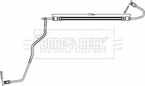 Borg & beck BBH8591 Przewód hamulcowy elastyczny BBH8591: Dobra cena w Polsce na 2407.PL - Kup Teraz!