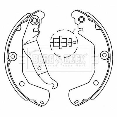 Borg & beck BBS6517 Колодки тормозные барабанные, комплект BBS6517: Отличная цена - Купить в Польше на 2407.PL!