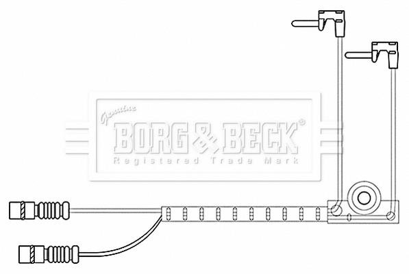 Borg & beck BWL3197 Warning Contact, brake pad wear BWL3197: Buy near me in Poland at 2407.PL - Good price!