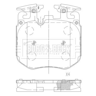 Borg & beck BBP2630 Тормозные колодки дисковые, комплект BBP2630: Отличная цена - Купить в Польше на 2407.PL!