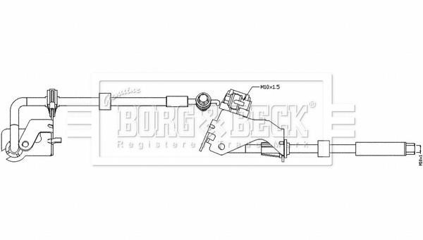 Borg & beck BBH8533 Гальмівний шланг BBH8533: Приваблива ціна - Купити у Польщі на 2407.PL!