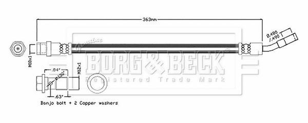 Borg & beck BBH8866 Przewód hamulcowy elastyczny BBH8866: Dobra cena w Polsce na 2407.PL - Kup Teraz!