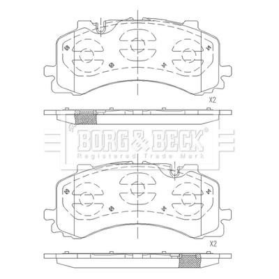 Borg & beck BBP2683 Klocki hamulcowe, zestaw BBP2683: Dobra cena w Polsce na 2407.PL - Kup Teraz!