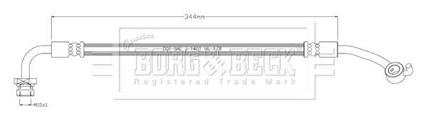 Borg & beck BBH8917 Тормозной шланг BBH8917: Отличная цена - Купить в Польше на 2407.PL!
