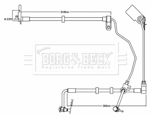 Borg & beck BBH8741 Тормозной шланг BBH8741: Отличная цена - Купить в Польше на 2407.PL!