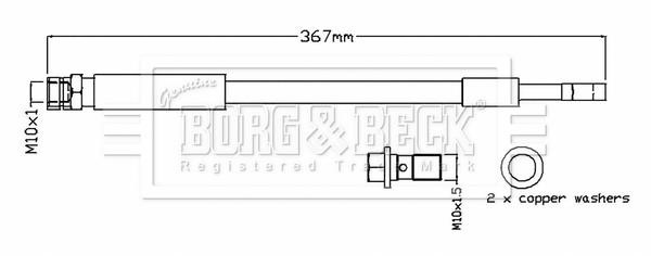 Borg & beck BBH8805 Brake Hose BBH8805: Buy near me at 2407.PL in Poland at an Affordable price!