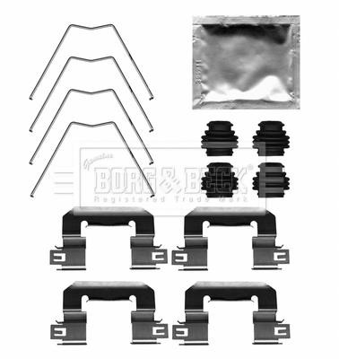 Borg & beck BBK1665 Mounting kit brake pads BBK1665: Buy near me in Poland at 2407.PL - Good price!