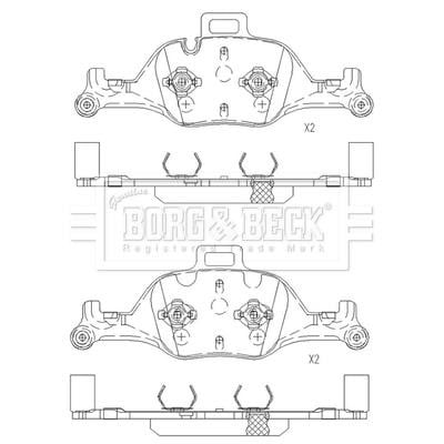 Borg & beck BBP2668 Brake Pad Set, disc brake BBP2668: Buy near me in Poland at 2407.PL - Good price!