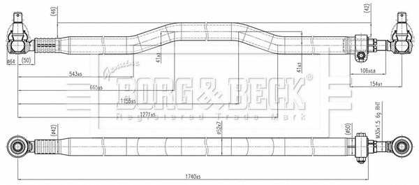 Borg & beck BTR33269 Drążek kierowniczy poprzeczny BTR33269: Dobra cena w Polsce na 2407.PL - Kup Teraz!