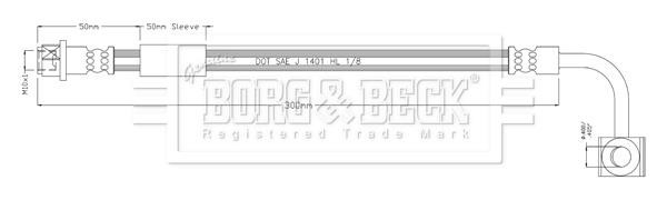 Borg & beck BBH8932 Brake Hose BBH8932: Buy near me at 2407.PL in Poland at an Affordable price!