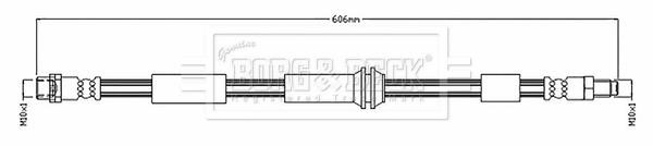 Borg & beck BBH8896 Brake Hose BBH8896: Buy near me at 2407.PL in Poland at an Affordable price!