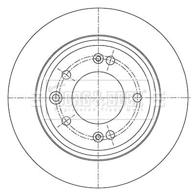 Borg & beck BBD5450 Диск гальмівний задній невентильований BBD5450: Приваблива ціна - Купити у Польщі на 2407.PL!