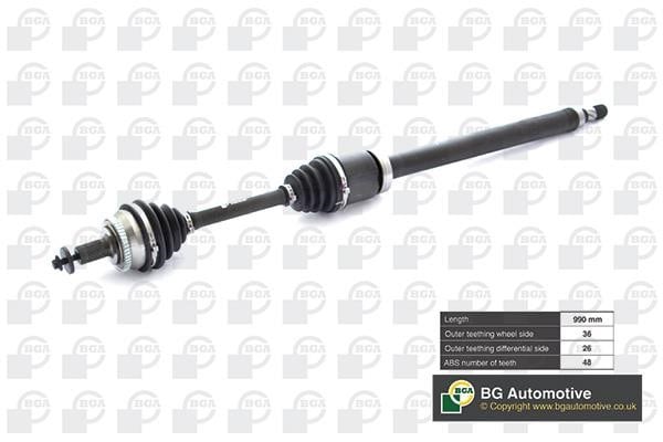 BGA DS9706RA Drive shaft DS9706RA: Buy near me in Poland at 2407.PL - Good price!