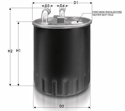 Tecneco GS820/2 Fuel filter GS8202: Buy near me in Poland at 2407.PL - Good price!