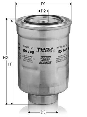 Tecneco GS140 Fuel filter GS140: Buy near me in Poland at 2407.PL - Good price!