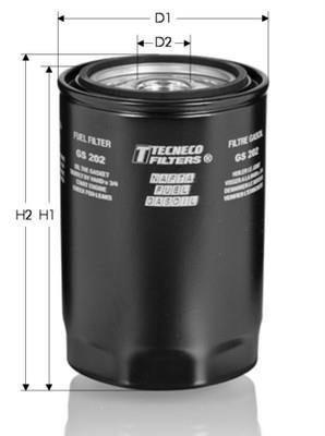 Tecneco GS202 Fuel filter GS202: Buy near me in Poland at 2407.PL - Good price!