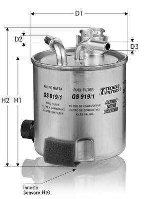 Tecneco GS919/1 Fuel filter GS9191: Buy near me in Poland at 2407.PL - Good price!