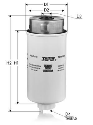 Tecneco GS10156 Fuel filter GS10156: Buy near me in Poland at 2407.PL - Good price!