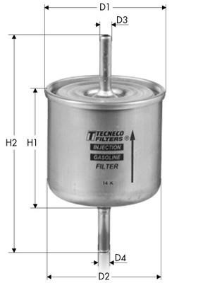 Tecneco IN3802A Fuel filter IN3802A: Buy near me in Poland at 2407.PL - Good price!