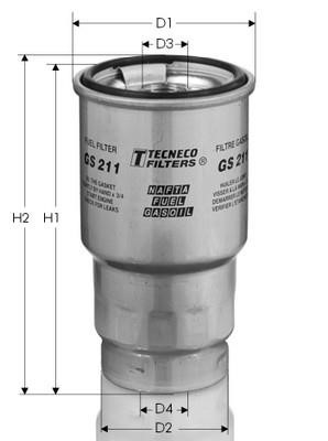 Tecneco GS211 Fuel filter GS211: Buy near me at 2407.PL in Poland at an Affordable price!