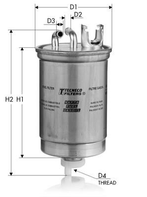 Tecneco GS212 Fuel filter GS212: Buy near me in Poland at 2407.PL - Good price!