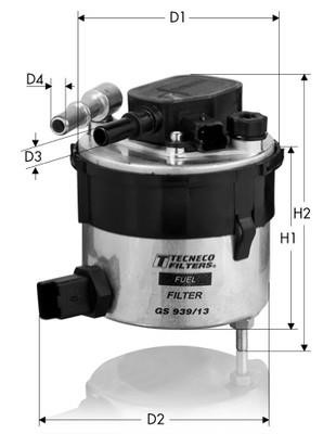 Tecneco GS939/13 Fuel filter GS93913: Buy near me in Poland at 2407.PL - Good price!