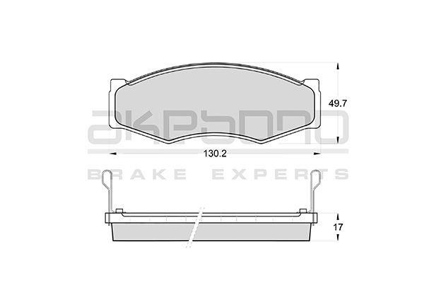 Akebono AN-130WK Brake Pad Set, disc brake AN130WK: Buy near me in Poland at 2407.PL - Good price!